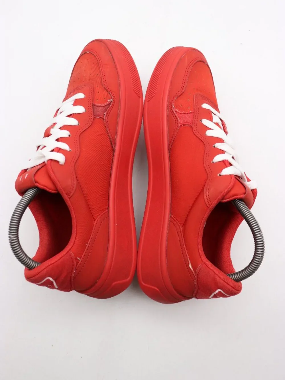 Armani Exchange Red Men's Size 8 Trainers Casual Sneakers Lace Up Shoes